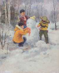李新 1984年作 春雪
